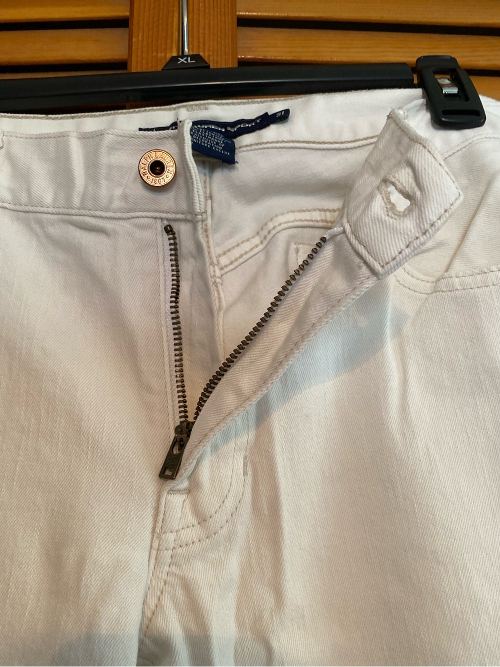 Ralph Lauren Sport women’s White Straight-Leg Jeans - Picture 6 of 12
